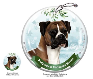 Bellyrubs & Kisses Ornament - Uncropped Fawn Boxer 045 - Bild 1 von 1