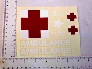 Nylint Army Anbulance Truck Sticker Set NY-104 - Picture 1 of 1