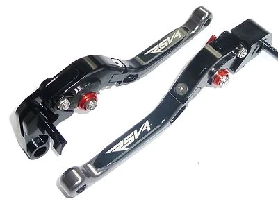 APRILIA RSV4 FACTORY 2009-2024 BRAKE & CLUTCH LEVER SET EXTENDING FOLDING ROAD - Image 1 of 4