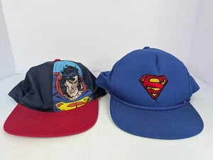 Superman DC Comics Logo Hat Cap & Six Flags Strapback Baseball hat cap - Picture 1 of 2