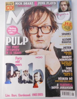 Mojo magazine Jun 2025 Pulp, Nick Drake, Pink Floyd, Sparks, Alison Krauss + CD