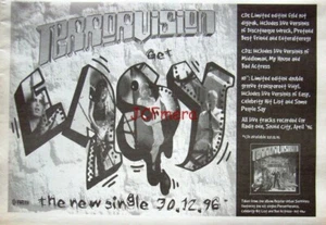 TERRORVISION; Get Easy, Music Single ADVERT PRINT - Original 1996 Ad to Frame - Imagen 1 de 1