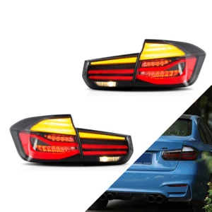 LED Tail Lights For 2012-2018 BMW M3/3 Series Sedan F30 F80 Sequential Turn sig - Imagen 1 de 10