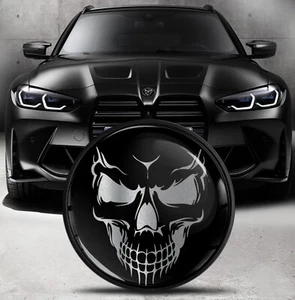 82mm Motorhaube/Kofferraum Emblem Badge kompatibel mit BMW (Ref 51148132375) Totenkopf - Bild 1 von 5