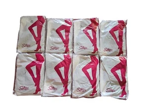 Vintage 8 Pairs NIP Silkies Ultra Total Leg Control 100202 Size M Beige Honey - Picture 1 of 2