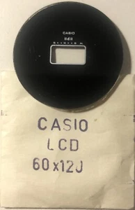NOS New Casio LCD 60 x120 Plexi Glass Plastic Crystal vintage watch reloj - Imagen 1 de 1