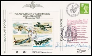 WWII Fighter Ace SIR DENIS CROWLEY-MILLING KCB CBE DSO DFC* Signed RAF Cover - Picture 1 of 5