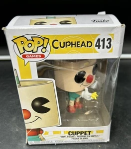 FUNKO POP CUPPET /CUPHEAD 413 ,NEW ,BOX NOT PERFECT - Picture 1 of 7