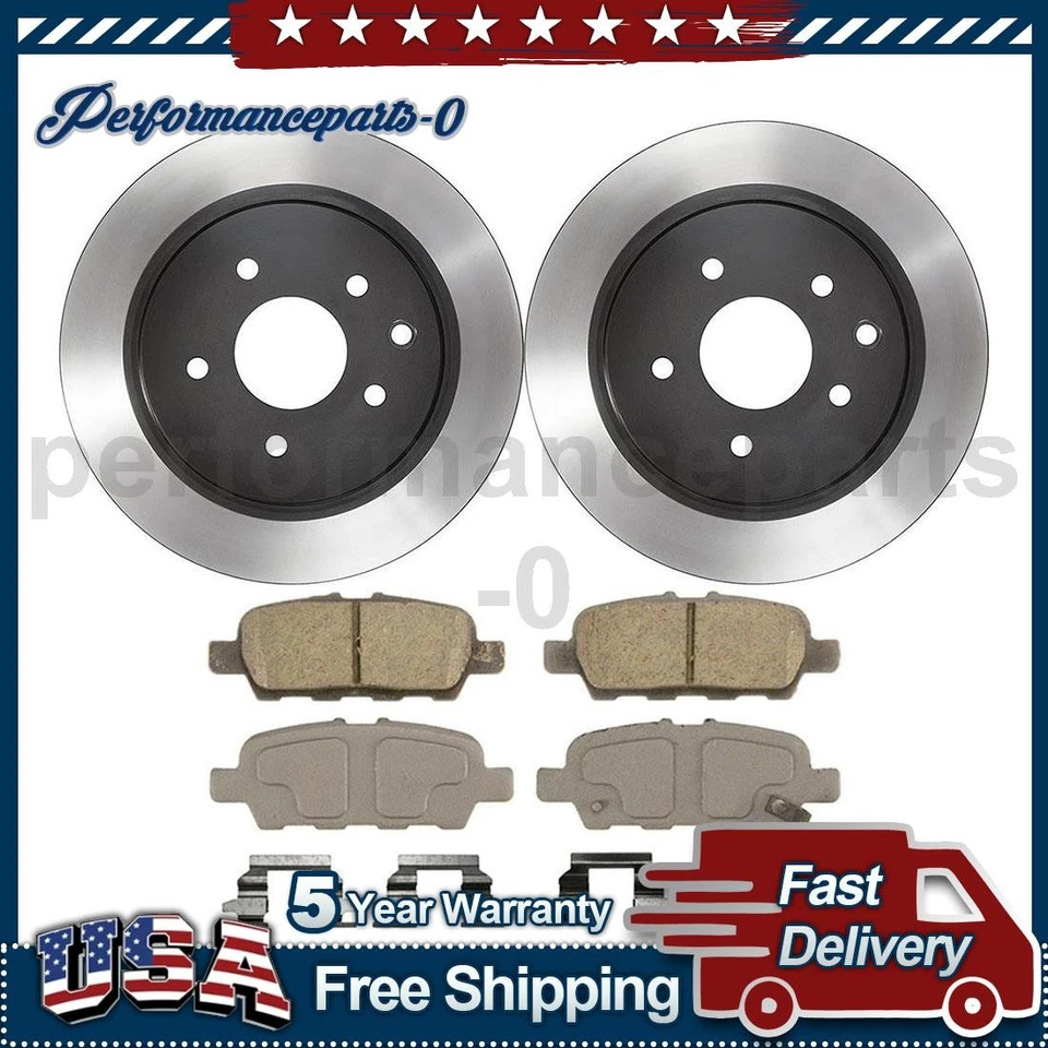 Juego de pastillas de freno de disco trasero Wagner rotor de freno de disco para Nissan LEAF 2011-2019 Foto 1 de 4