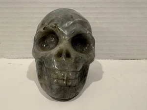 Lila Quarz Kristall Schädel, realistisch, Kristall Heilung 2 1/2 ”x 3 1/4” - Bild 1 von 7