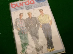 Burda sewing pattern #6407 cut mens shirt pants trousers multi size - Picture 1 of 1