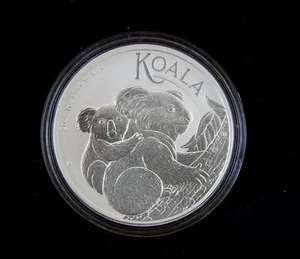 2023-P 1 Oz 9999 Silver $1 Australian Koala Perth Mint Blast white-No flaws - Picture 1 of 2