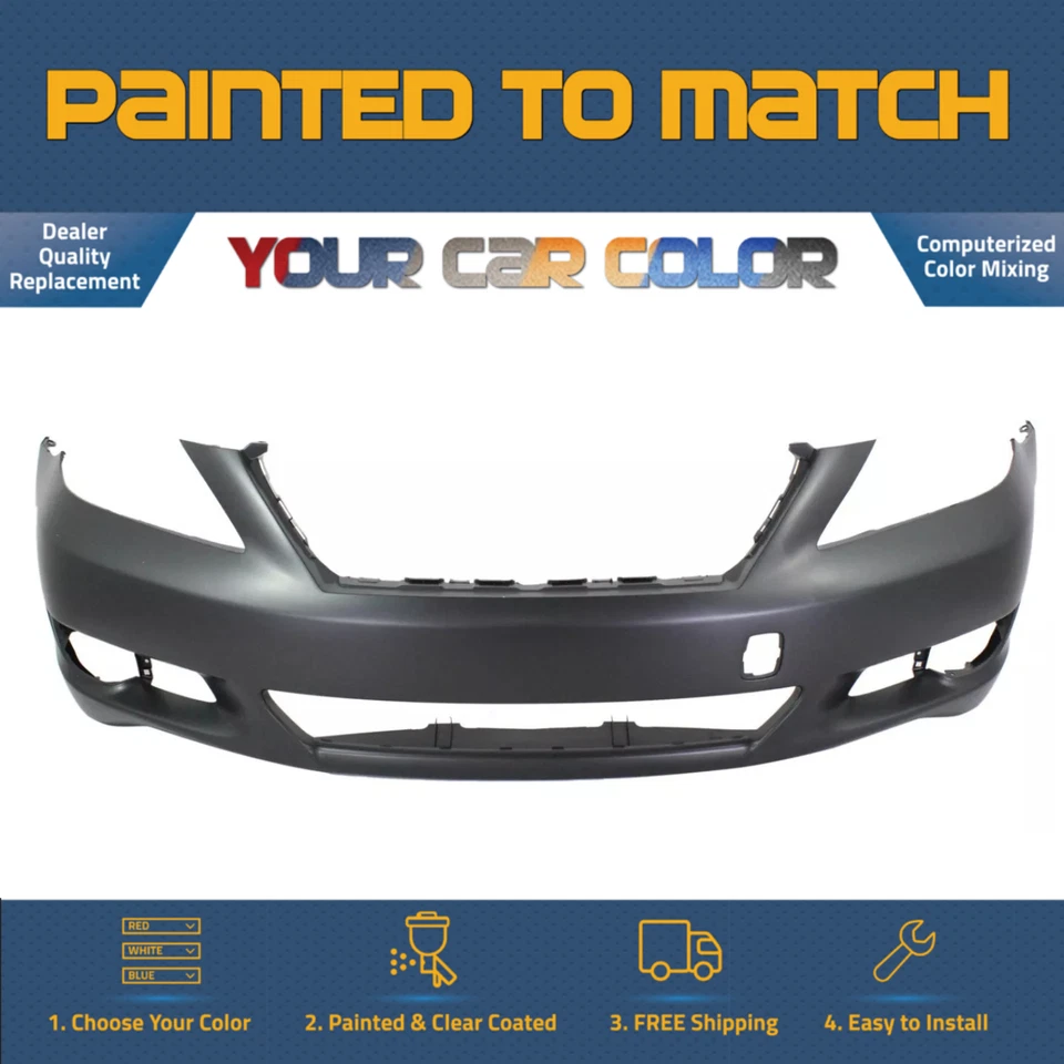For 2010-2012 LEXUS LS460; Front Bumper; w/o Sport Pkg w/o Park Asstt Painted Foto 1 de 1