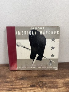 Famous American Marches 4 Record Set Goldman Band 10” 78RPM 26292 RCA Victor P-5 - Imagen 1 de 14