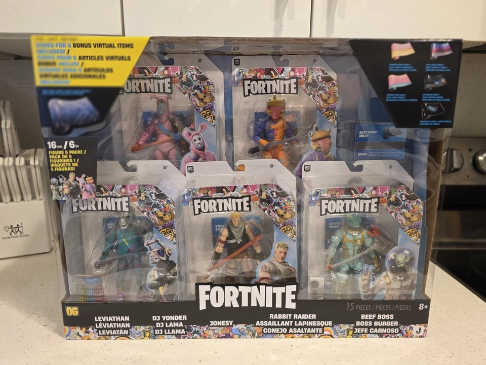 Fortnite OG 6” Action Figure 5-Pack + Bonus Virtual Items - New & Sealed - Image 1 of 1