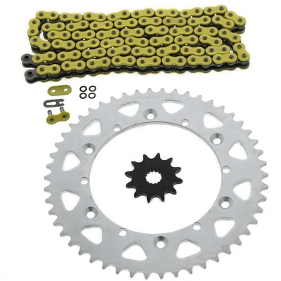 1993 1994 1995 1996 Yamaha YZ125 125 Yellow O Ring Chain And Sprocket 12/50 116L Foto 1 de 4