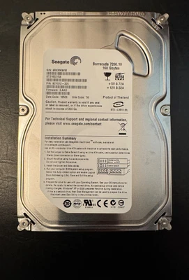 Seagate Barracuda 160 ГБ ST3160215A 7500 об/мин PATA 3,5 дюйма устаревший жесткий диск - Изображение 1 из 4
