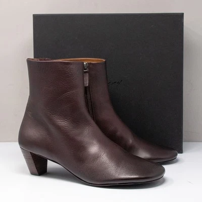 Botas de Cuero Borgoña Marsèll Biscotto Tronchetto Talla 10 EE. UU. (40 UE) Cioccovino Foto 1 de 4