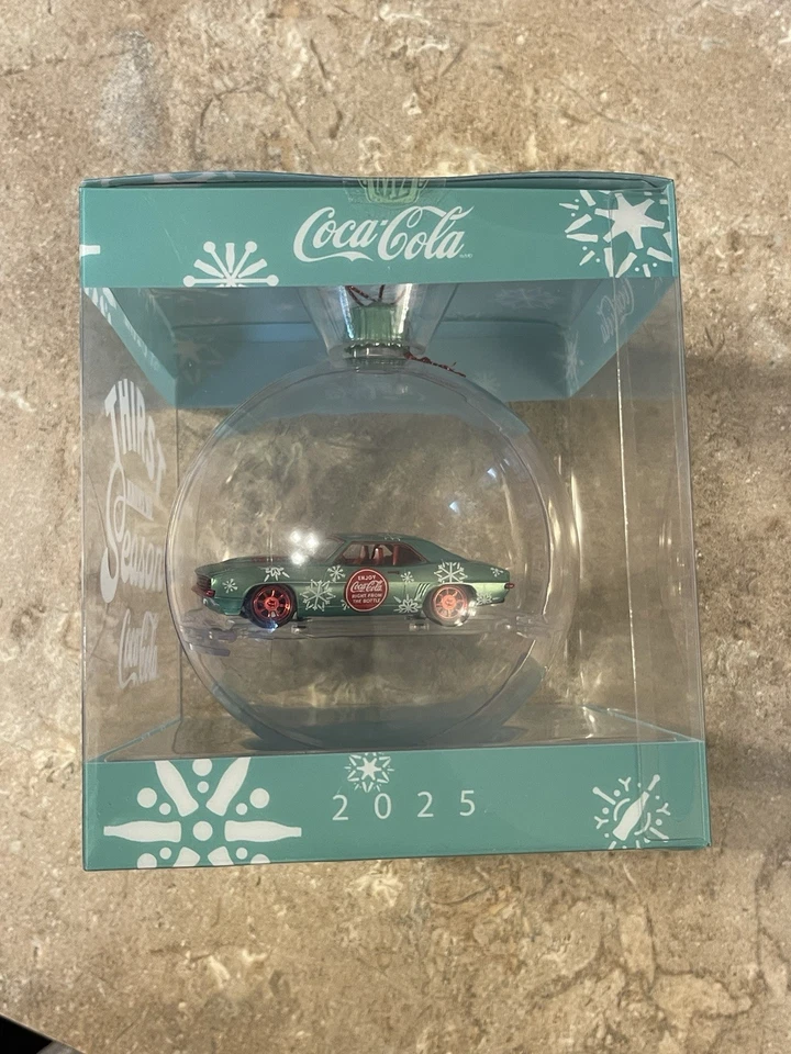 2025 M2 Machines Christmas Ornament  - Coca-Cola 1969 Chevy Camaro CHASE - Image 1 of 1
