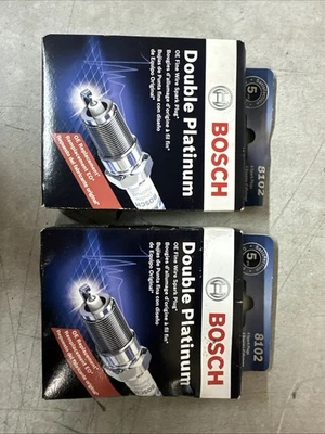 NEW Bosch Double Platinum OE Fine Wire Spark Plug (2-4pack) PN: 8102 - Image 1 of 2