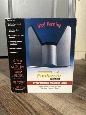 Fantazein Programmable LED Time Date Clock Message Sign - WORKING TESTED - Image 1 of 4