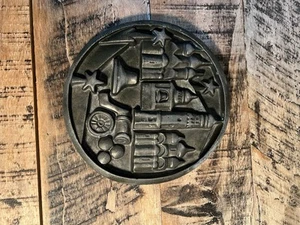 Placa de decoración de pared de metal moscour ruso soviético de colección - Imagen 1 de 10