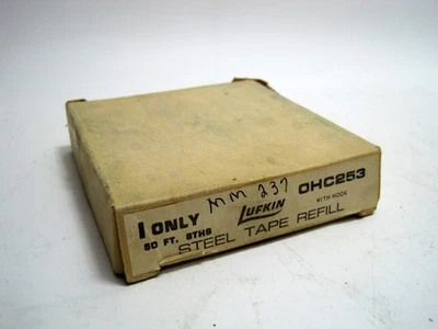 Lufkin 3/8in x 50ft Tape Refill for HW50 Home Shop Tape Measure OHC253 - NOS - Image 1 of 2
