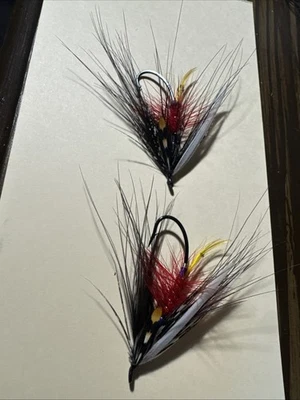 2 handgebundene Akroyd Steelhead Fliegen Größe 1,5 - Bild 1 von 4
