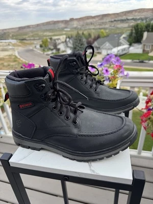 BOTAS PRETAS FEMININAS ROCAWEAR COM CADARÇO, TAMANHO 9.5, ESTADO SUPER BOM, NUNCA USADAS - Imagem 1 de 4