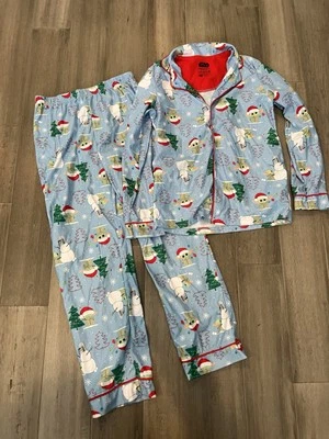 Star Wars Mandalorian Baby Yoda Niños Juego de 2 piezas pijamas grandes 12/14 Navidad Foto 1 de 4