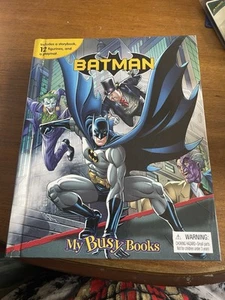 DC Comics Batman My Busy Books Story Book Play Set & 12 Mini Figures & Play Mat - Picture 1 of 3