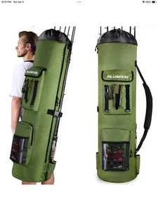 Fishing Backpack with Rod Holders, Large Storage Fishing Tackle Bag Holds 6 R... - Picture 1 of 7