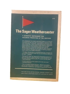 THE SAGER WEATHERCASTER ©️ 1969 Weather Prediction Tool for Sailing Vintage - Picture 1 of 5