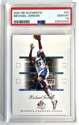 Auténtico SP 2001-02 - Michael Jordan PSA 10 gemas como nuevo #90 Wizards Foto 1 de 2