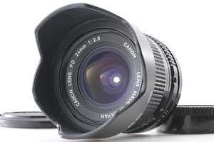[N MINT w/ Hood] Canon New FD NFD 24mm f/2.8 Wide Angle MF Prime Lens from JAPAN - Picture 1 of 14