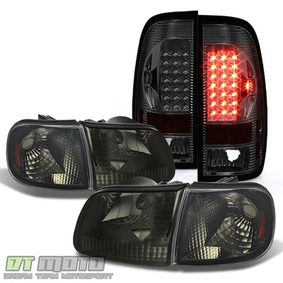 Faros LOBO Smoke 1997-2003 Ford F150 + luces traseras LED 97-03 izquierda + derecha Foto 1 de 4