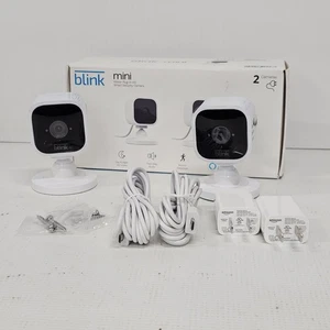 Mini cámara de seguridad Blink Amazon Alexa detección de movimiento paquete de 2 - Imagen 1 de 8