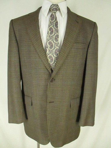 Cappotto sportivo Burberry London uomo marrone a quadri 2 Btn 42R