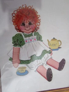 CARROT TOP GIRL Sunset Stitchery Kit #2725 (Sunset Designs, 1977) - Picture 1 of 4