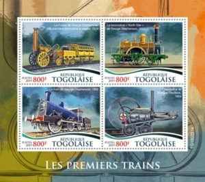 Togo - Primeros trenes y locomotoras 2019 - Hoja de 4 estampillas - TG190231a - Imagen 1 de 1