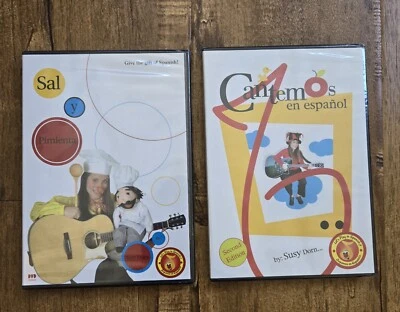 NEW Susy Dorn 2 DVDs  Cantemos En Espanol + Sal Y Pimienta Let's Play In Spanish - Image 1 of 4