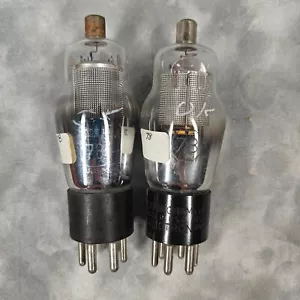 Vintage RCA Cunningham 78 Radio Vacuum Tubes Pair - Tested & Working - Picture 1 of 6