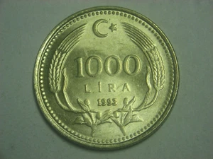 TURKEY 1000 Lira 1993 - Picture 1 of 2