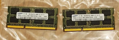 LOT OF 2 Samsung Original - 4GB 2Rx8 PC3-8500S GENUINE - Image 1 of 3