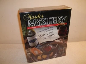 Vtg New University Dinner Party Game Murder Mystery Taste for Wine & Murder - Picture 1 of 9