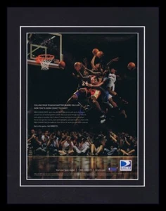 Kobe Bryant Lebron James 2008 DirecTV Framed 11x14 ORIGINAL Advertisement - Picture 1 of 1