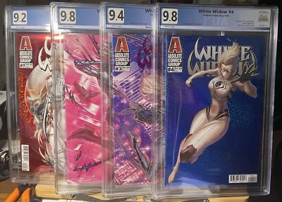 White Widow 1, 2, 3, 4 PGX not CGC Comic Lot Variants  - Image 1 of 4