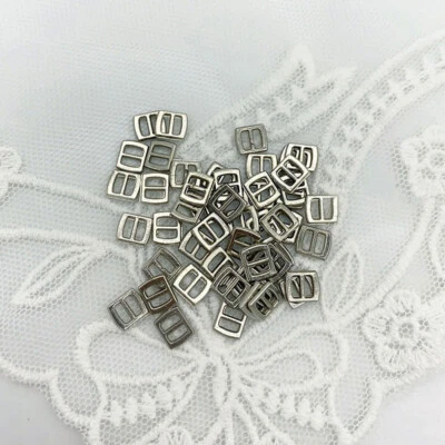 10/50/100PCS Mini Metal Belt Buckle Button Dolls Clothes Shoes Bag DIY Clothing - Image 1 of 2