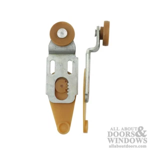 Closet Door roller assembly, 1 inch Dia. Wheel - Back - Picture 1 of 1