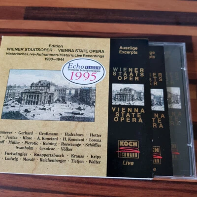 WIENER STAATSOPER : Historische Live-Aufnahmen 1933-44  SLI  > NM (CD) - Bild 1 von 3